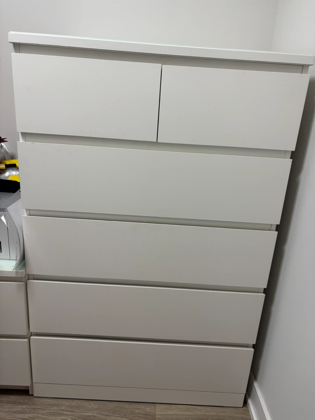 White IKEA 6-Drawer Dresser