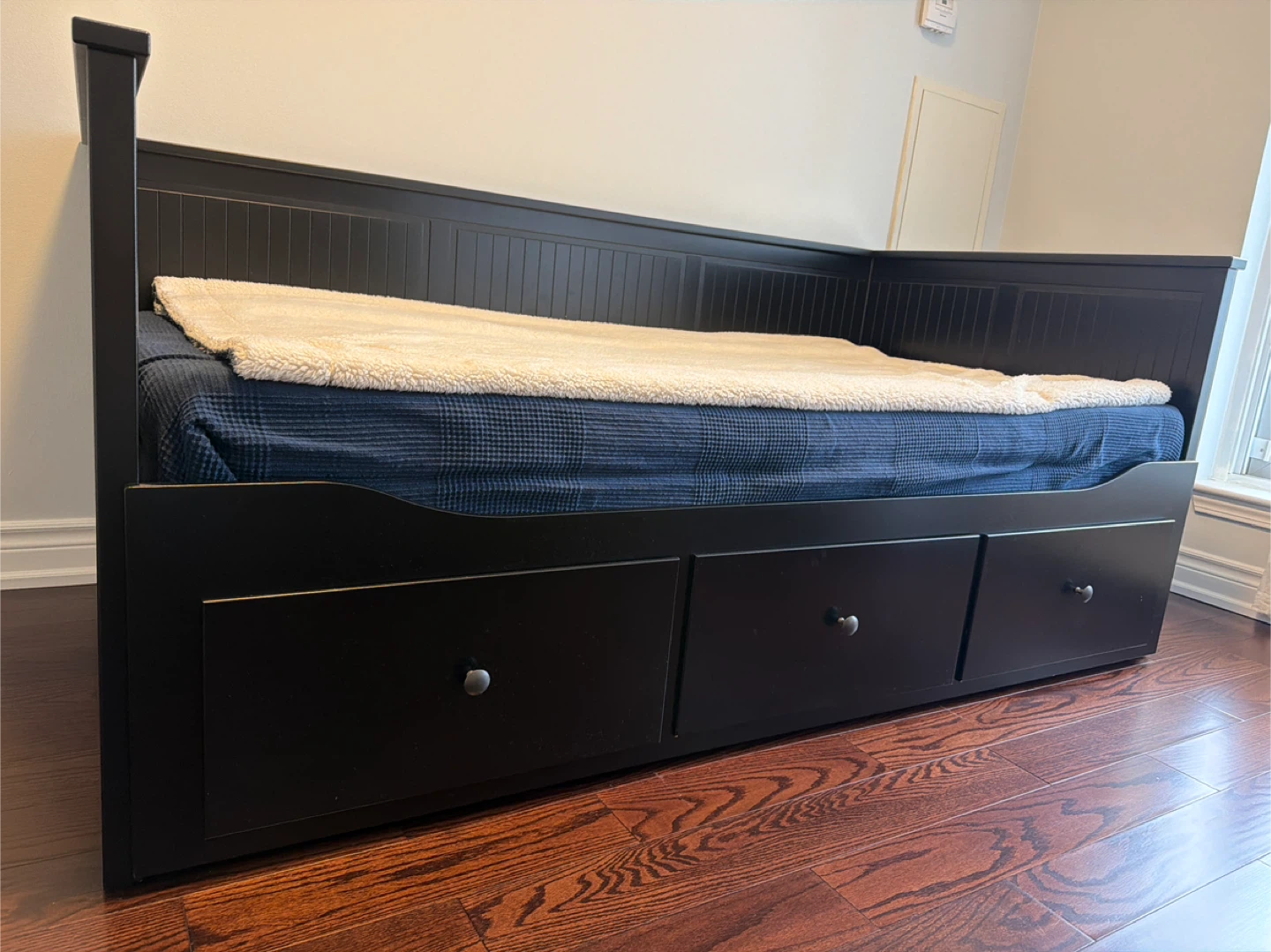 Black-brown Daybed with 3 Drawers