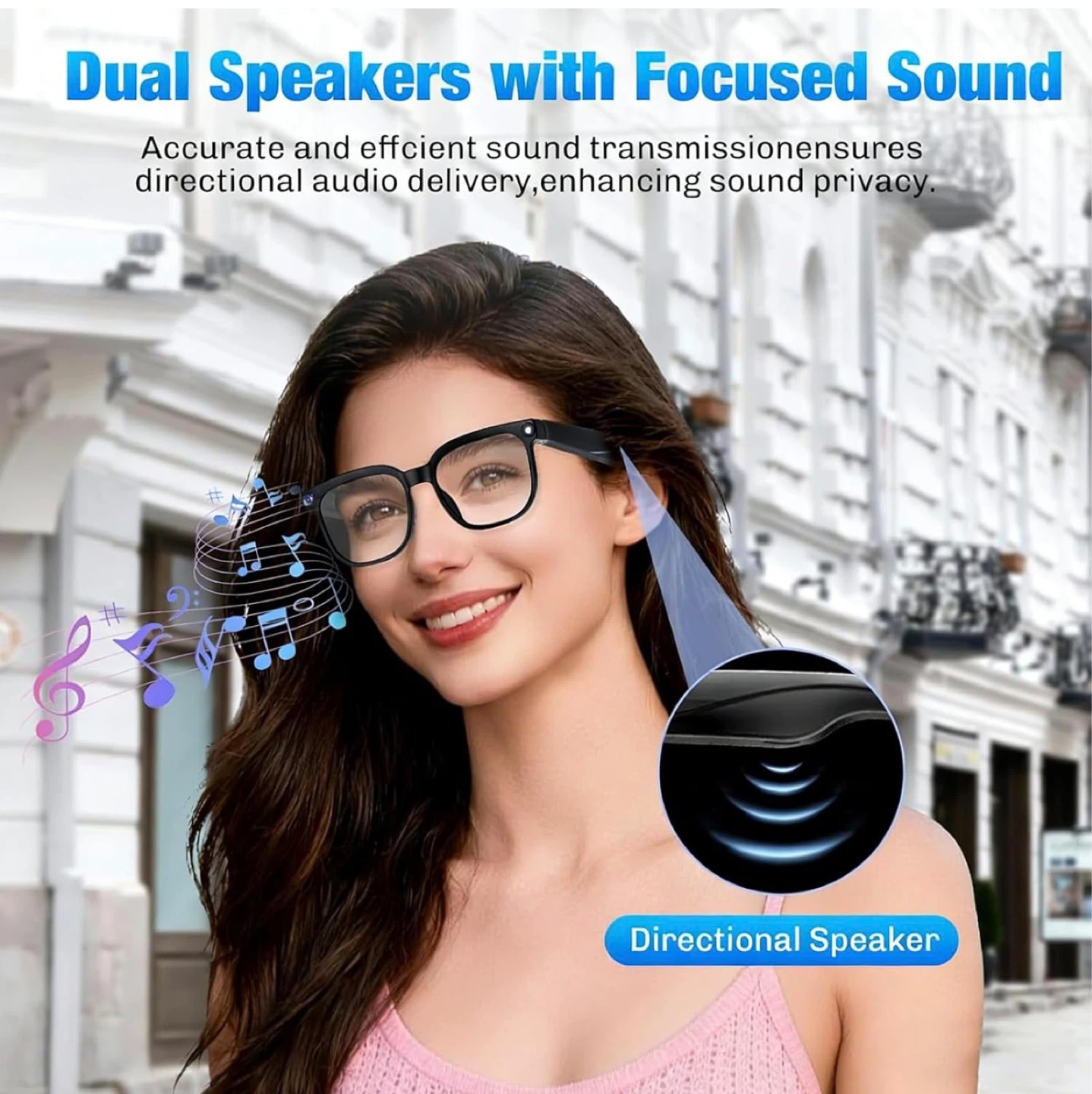 Smart Glasses with 4K Camera and AI Translation - photo 2