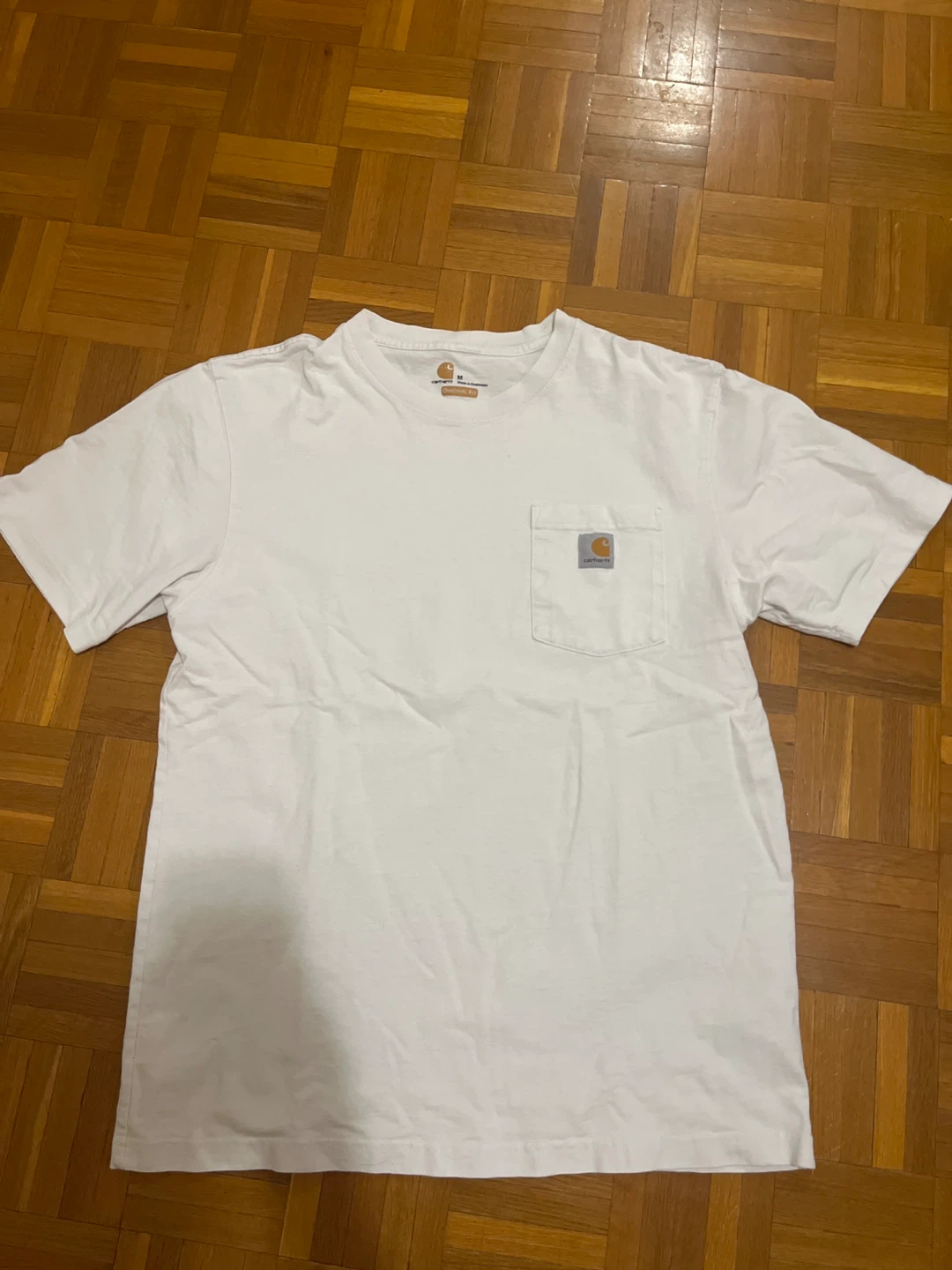 Carhartt Men's White Original Fit Short Sleeve T-Shirt - Size M