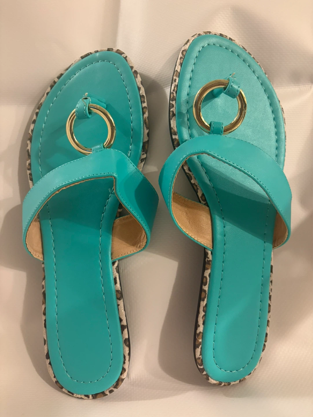 Animal Print Ring Sandals