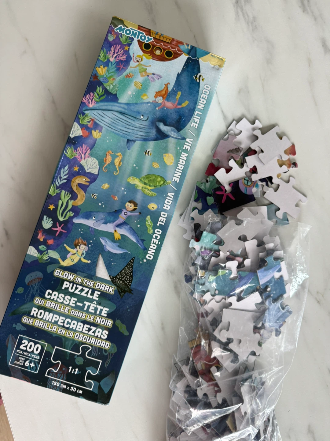 Montoy Glow in the Dark Ocean Life Puzzle - 200 Pieces - photo 2