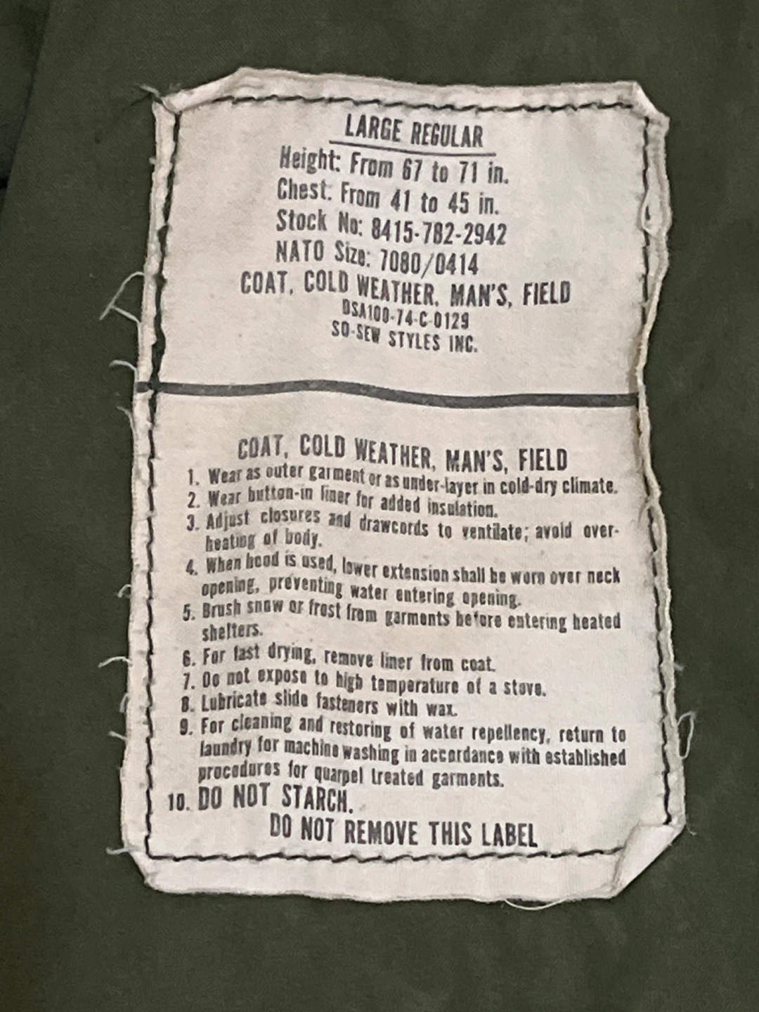 M-65 U.S. Field jacket - photo 3