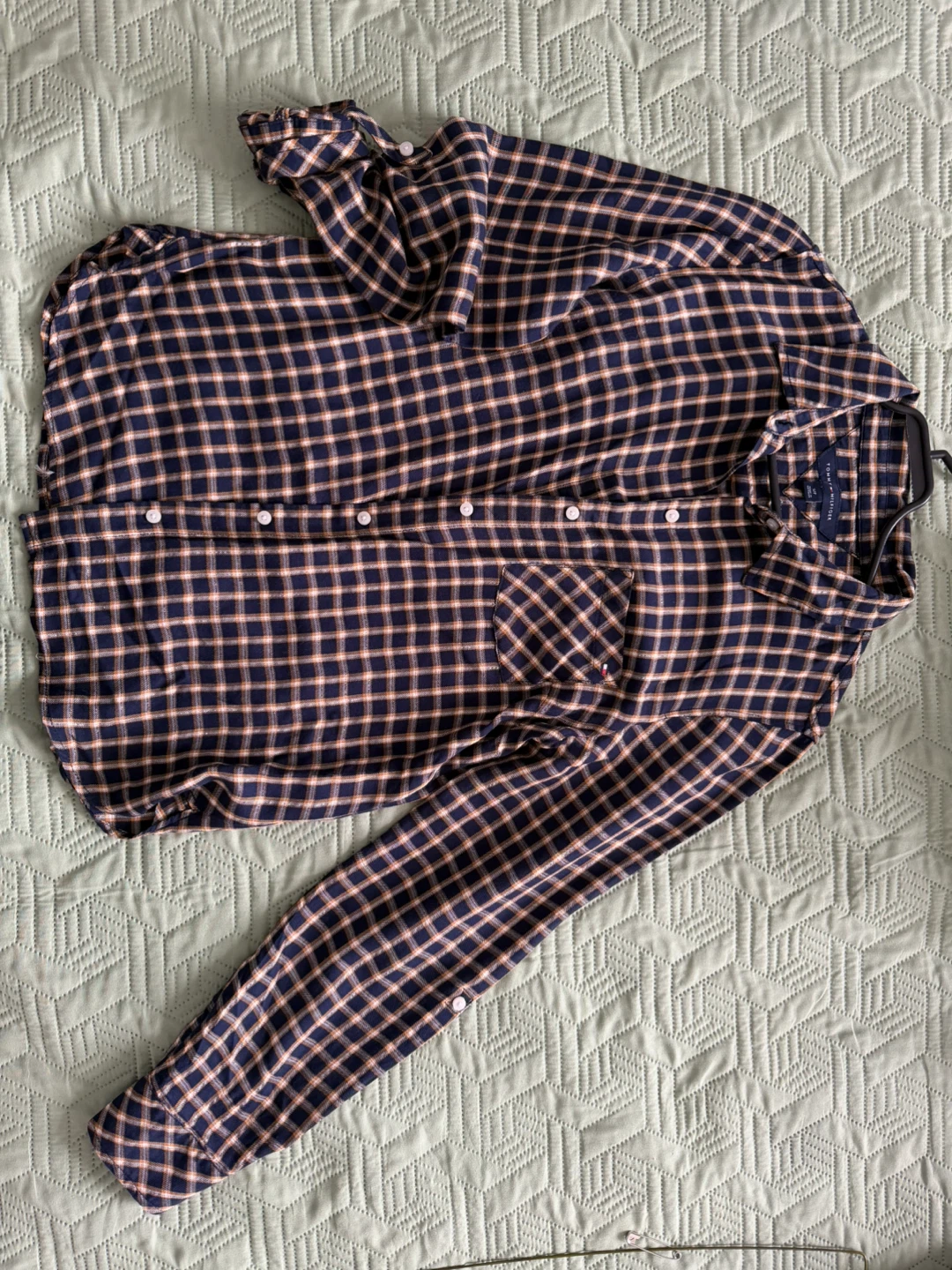 Tommy Hilfiger Plaid Long Sleeve Shirt - S/P