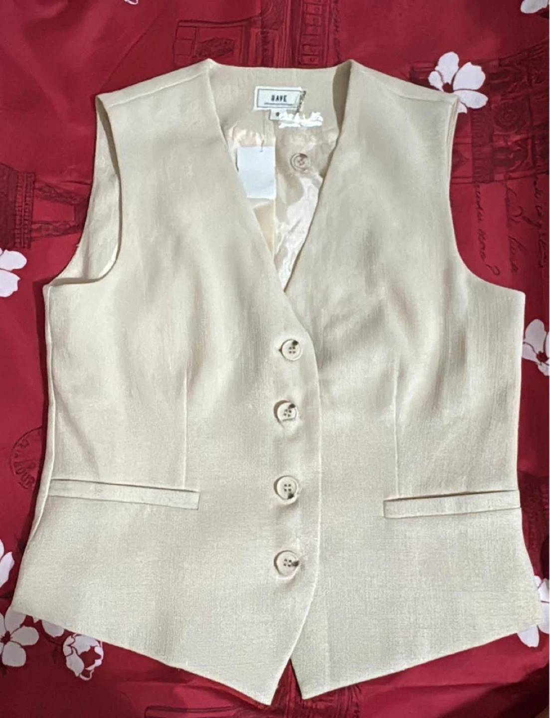 RAVE Women's Vest - Beige size s