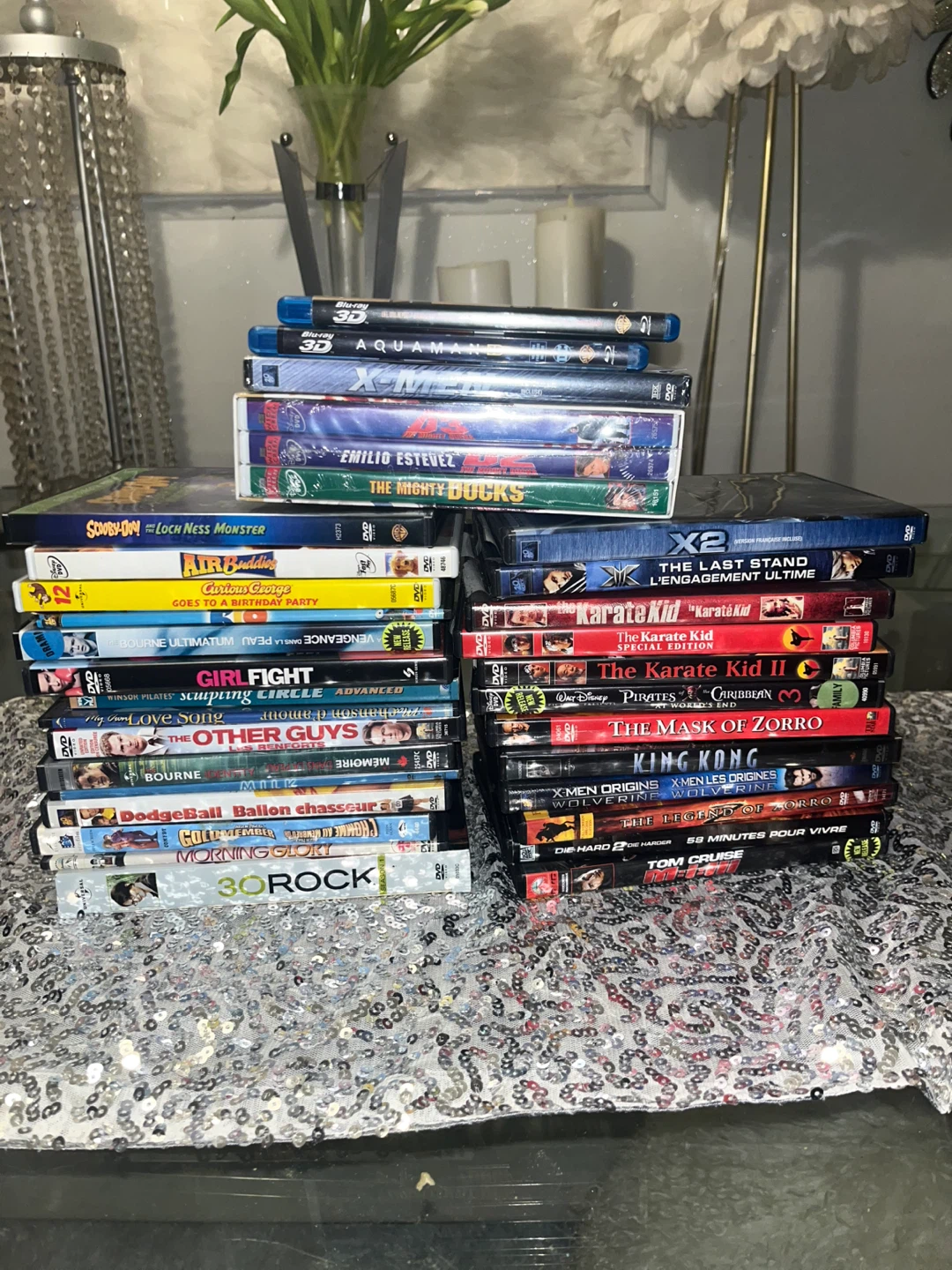 Mixed DVD and Blu-ray & 3d  Movies lot 20$