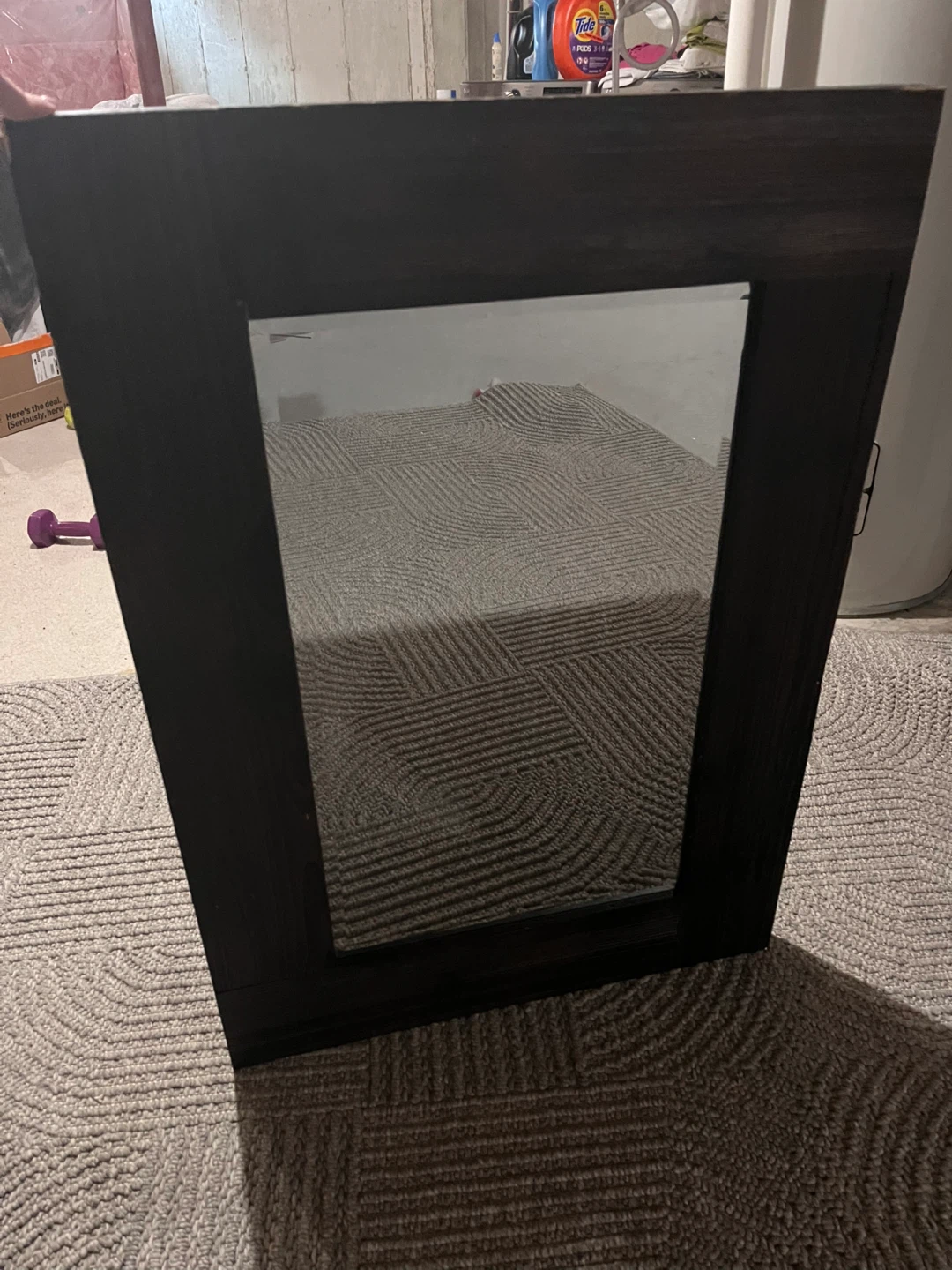 Rustic Wood Framed Mirror