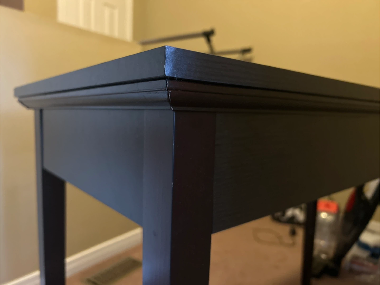 Dark Wood Console Table with Drawer - photo 5