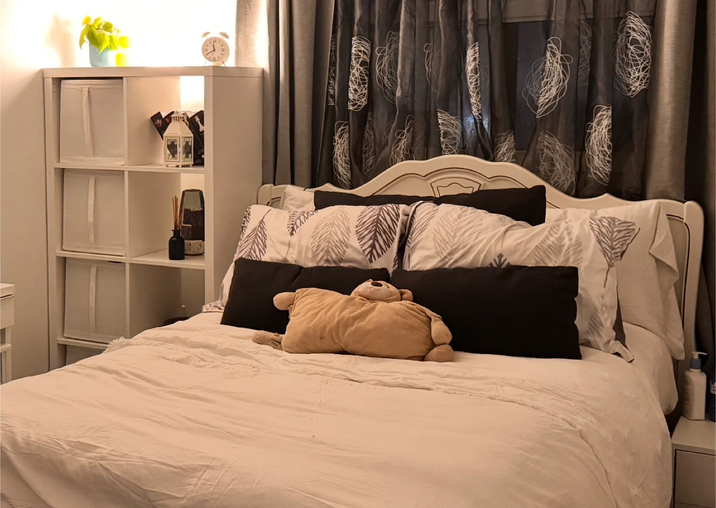 Metal Bed Frame with Headboard