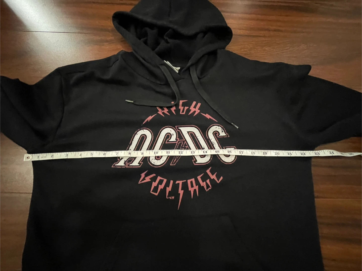 AC/DC women’s large hoodie, black, band graphic, High Voltage - photo 4