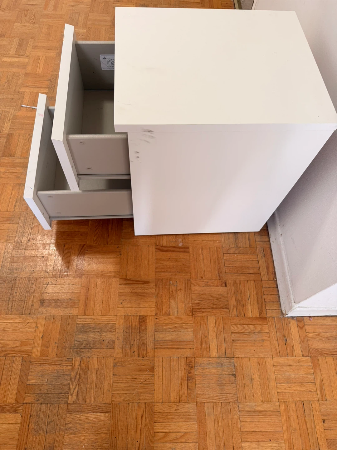 White 2-Drawer Filing Cabinet - photo 2