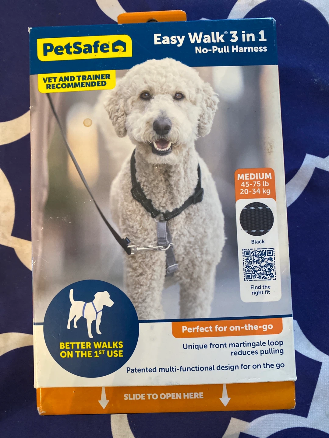 PetSafe Easy Walk 3 in 1 No-Pull Harness - Medium, Black