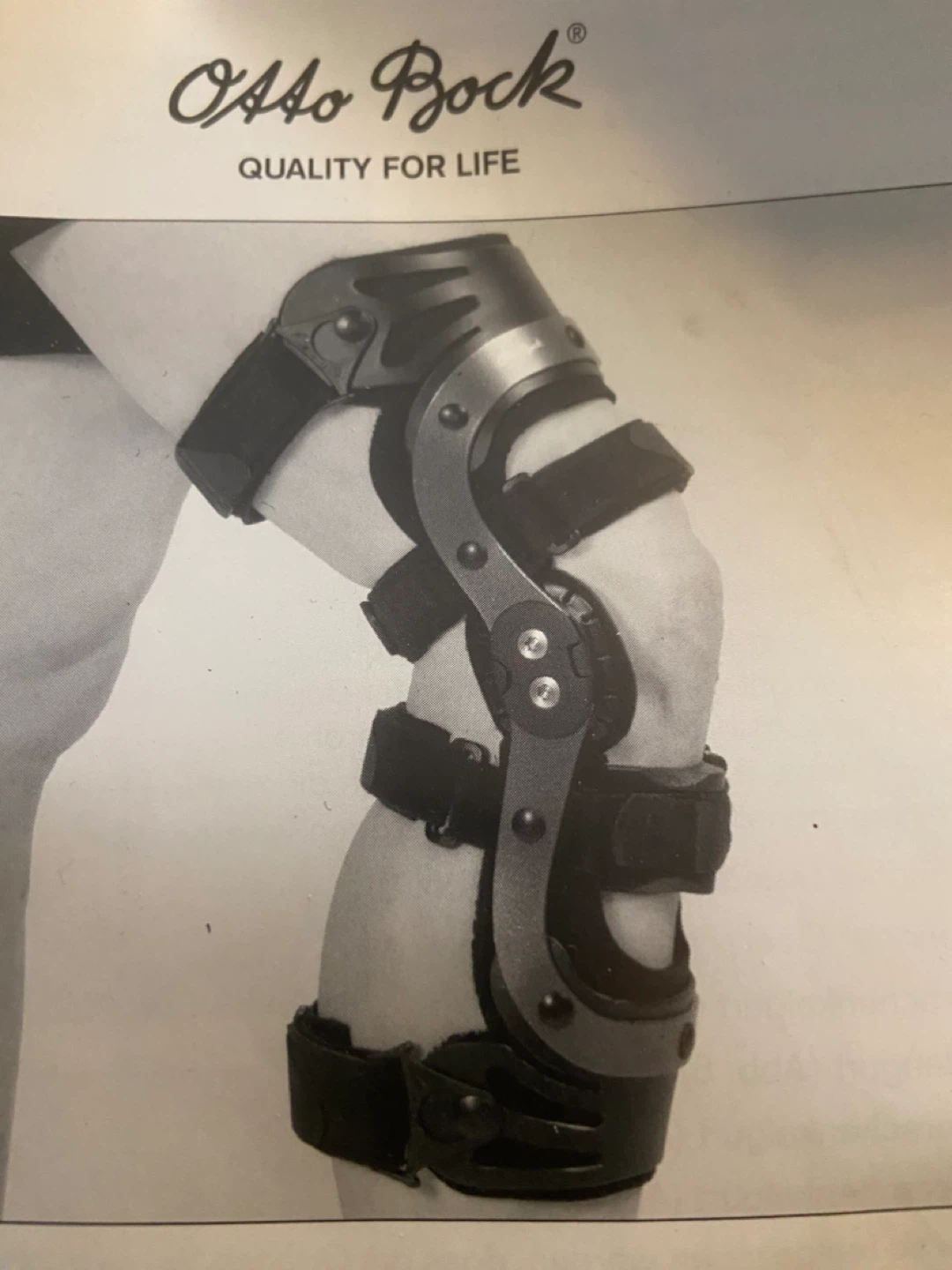 Otto Bock Genu Arexa Right Knee Brace - sz M