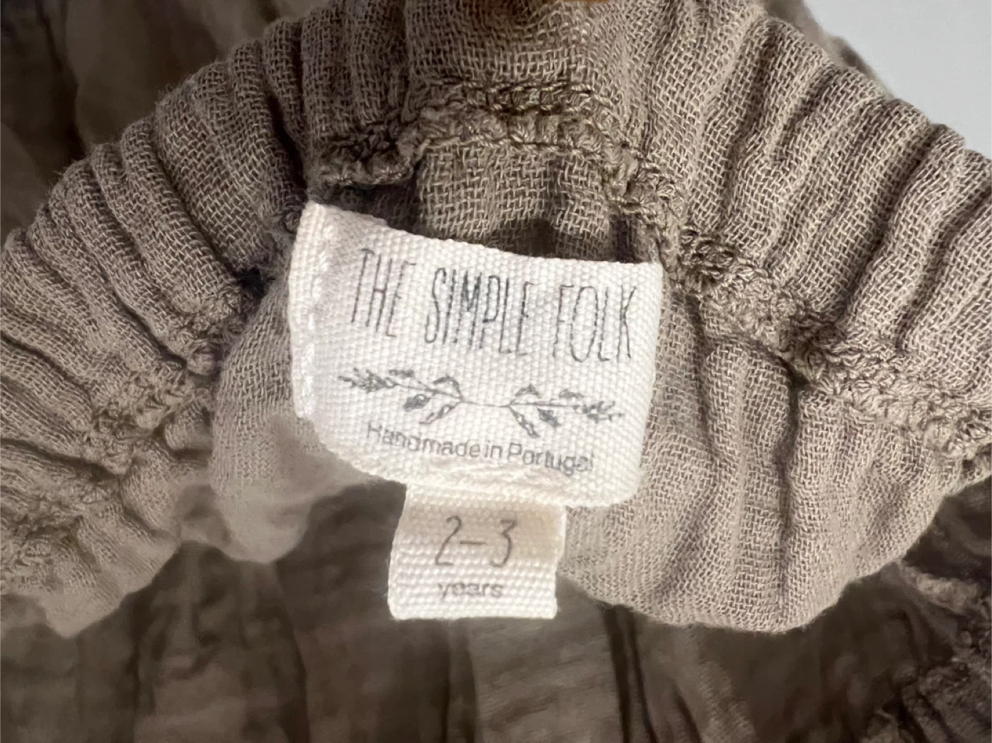 The Simple Folk Organic Cotton Romper - 2-3 Years - photo 3