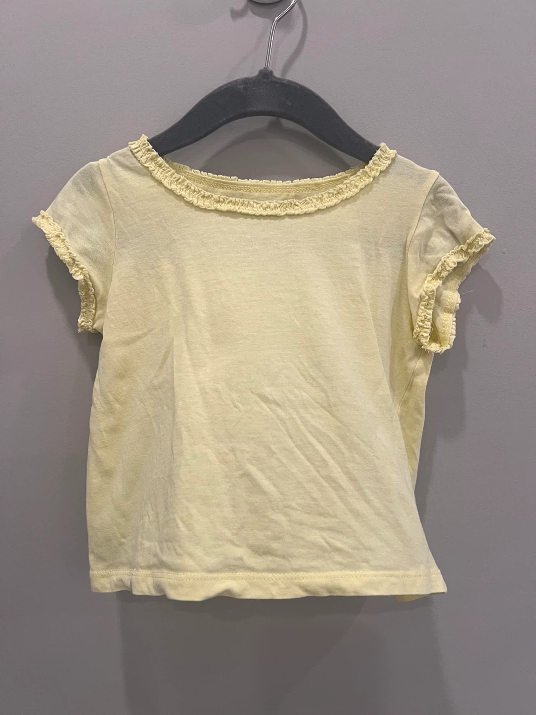 H&M Yellow Organic Cotton Baby T-Shirt - Size 12-24 Months