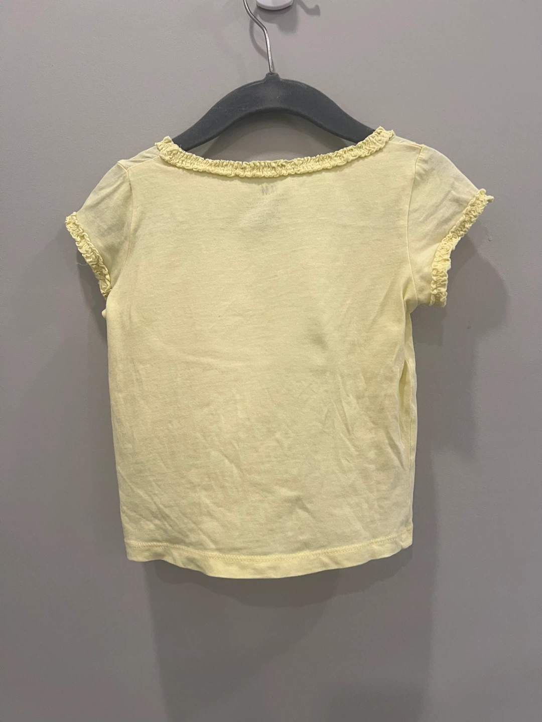 H&M Yellow Organic Cotton Baby T-Shirt - Size 12-24 Months - photo 2