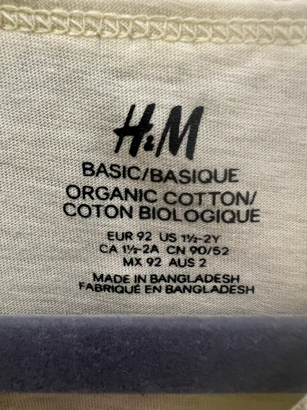 H&M Yellow Organic Cotton Baby T-Shirt - Size 12-24 Months - photo 3