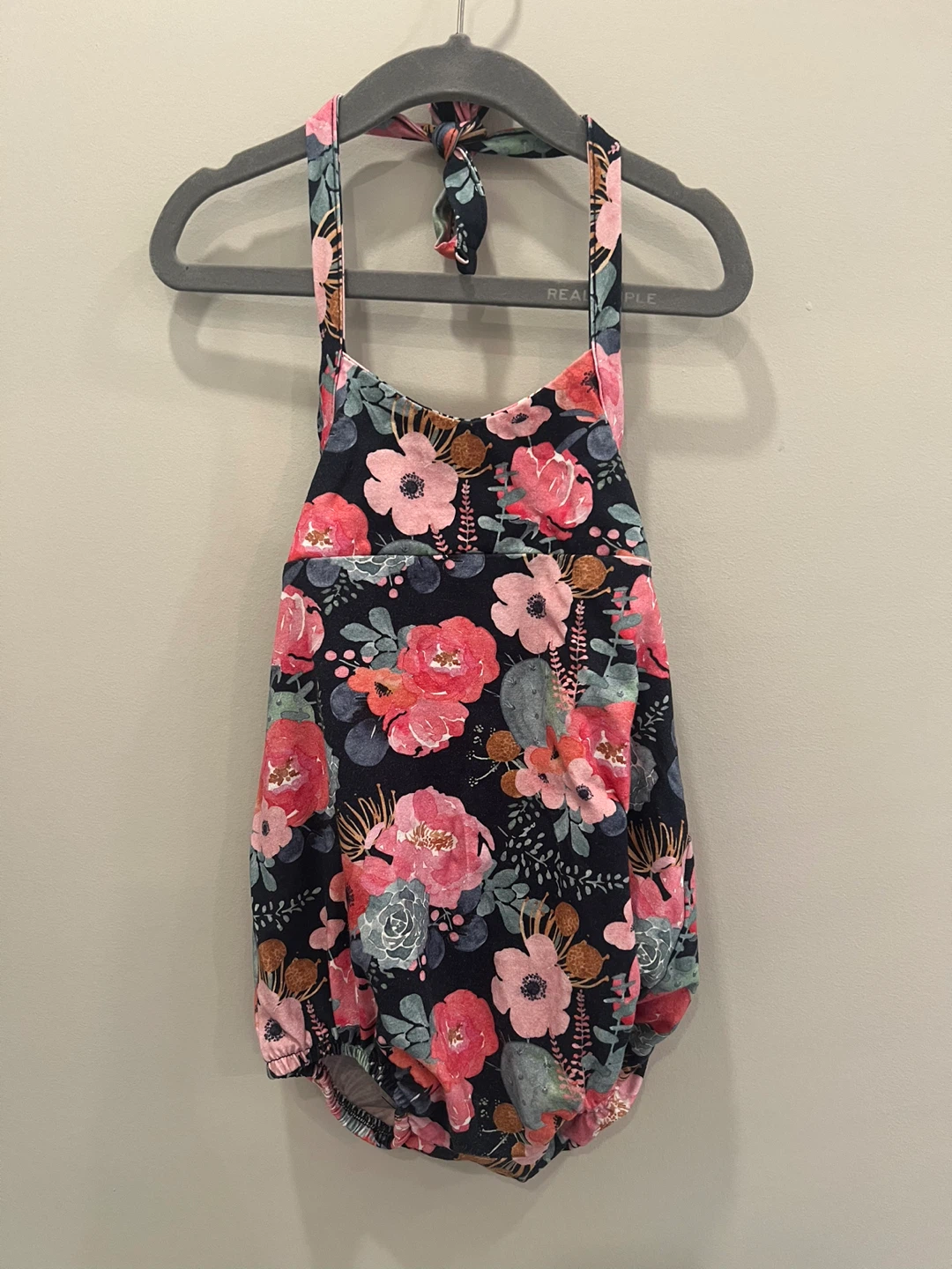 Little & Lively Floral Halter Romper 3T/4T
