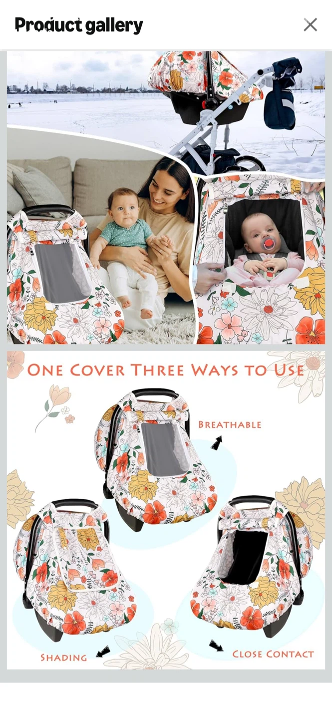 Baby Car Seat Canopy - photo 4