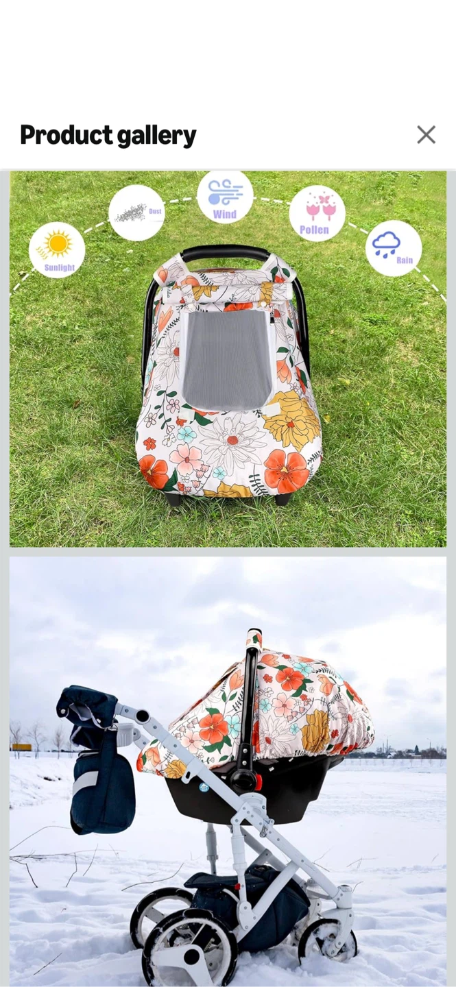 Baby Car Seat Canopy - photo 3