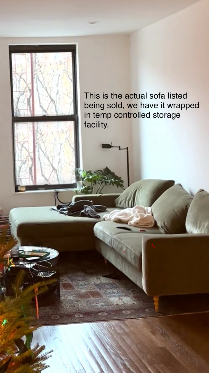 Interior Define Custom Sloan Chaise Sofa in Ivy Vintage Velvet - photo 2