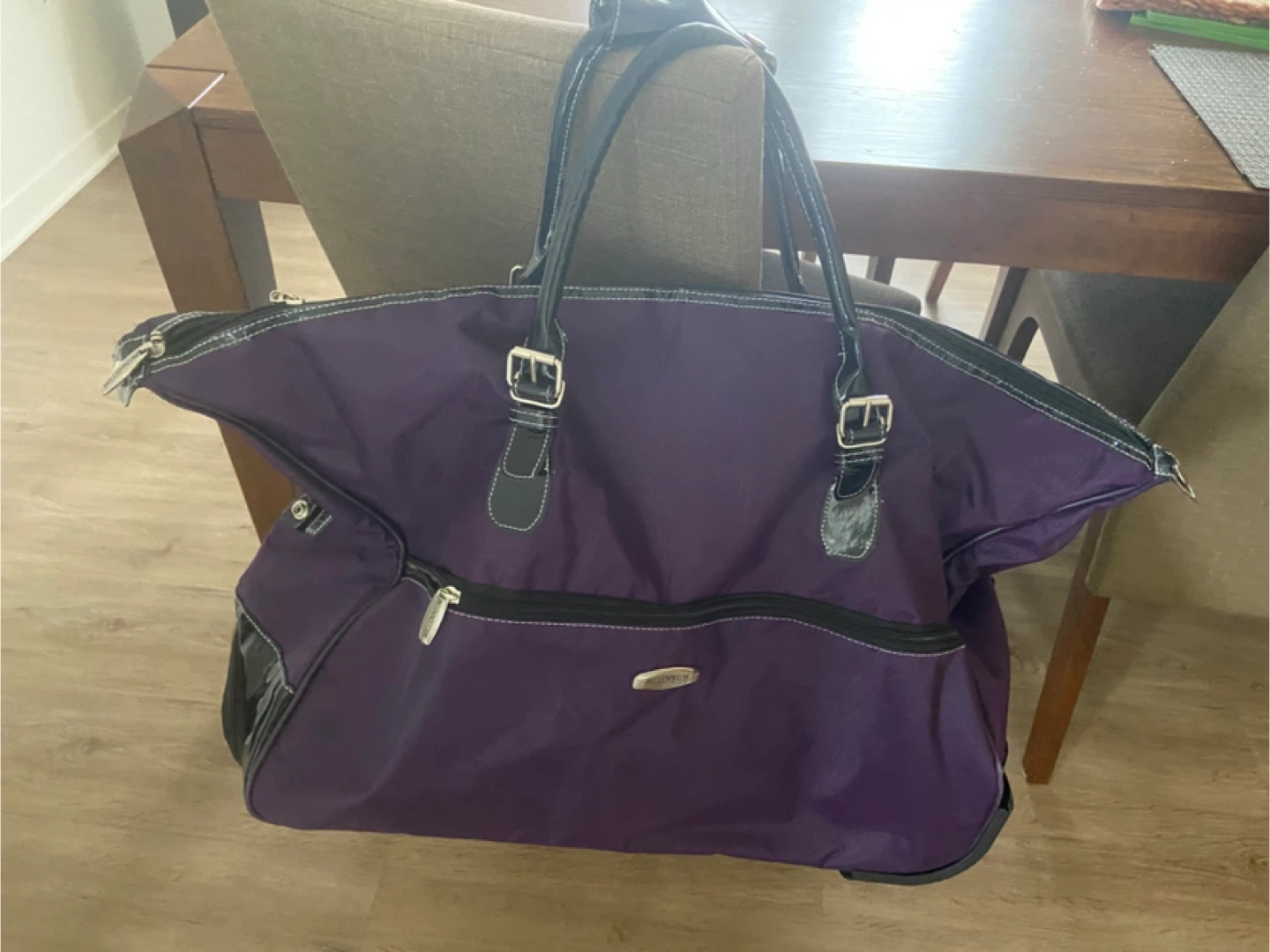 Millennium Purple Rolling Duffle Bag