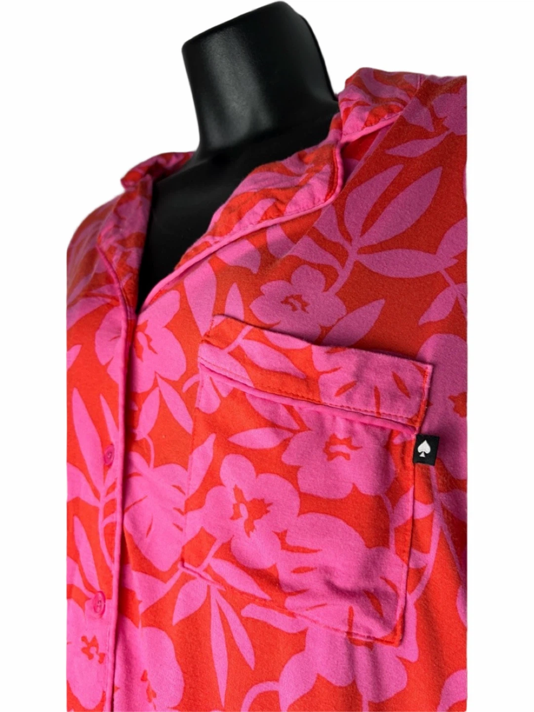 Kate Spade Tropical Foliage Patterned Two Piece Pajama Set - photo 4