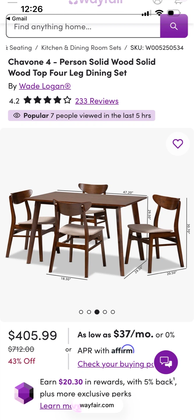 Table - no chairs - photo 2