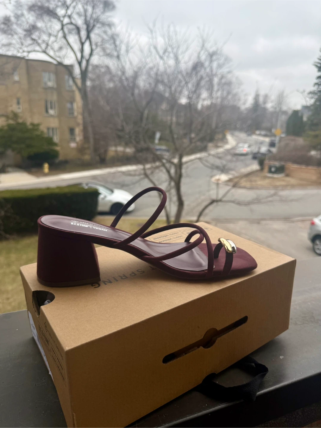 Call It Spring Vegan Block Heel Sandals