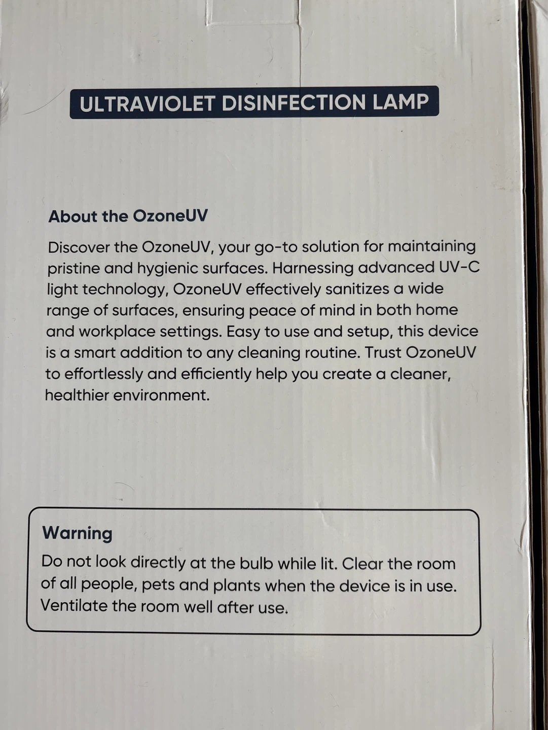 Set of OzoneUV Ultraviolet Disinfection Lamp with Remote - photo 3