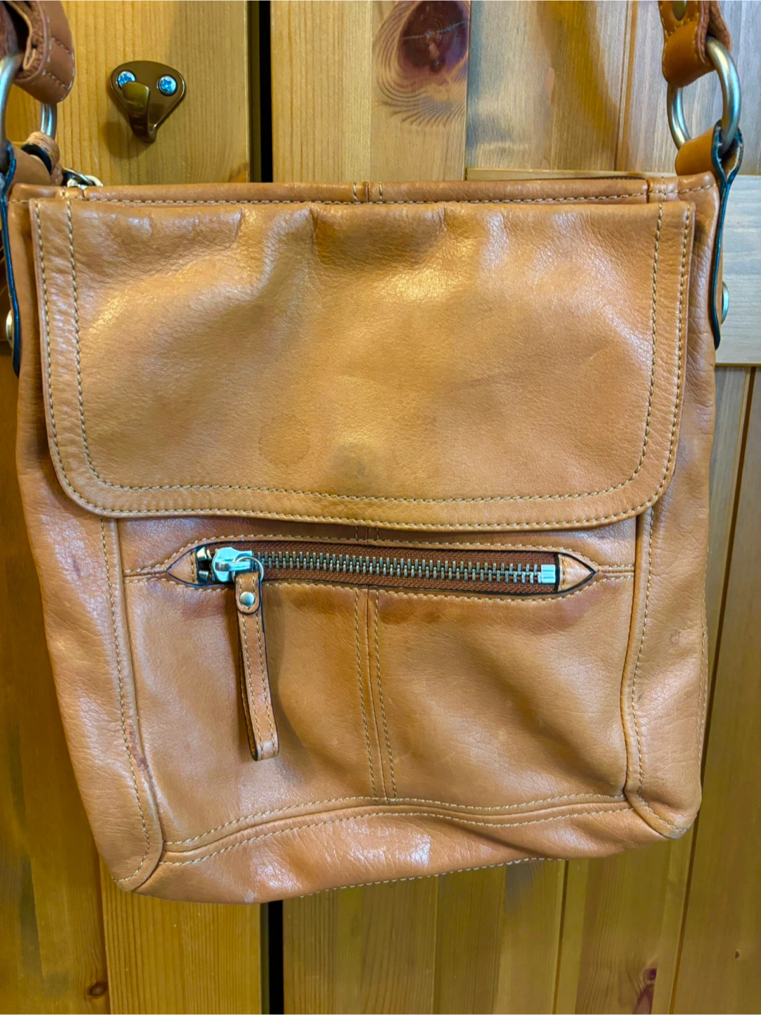 Fossil Leather Crossbody Bag
