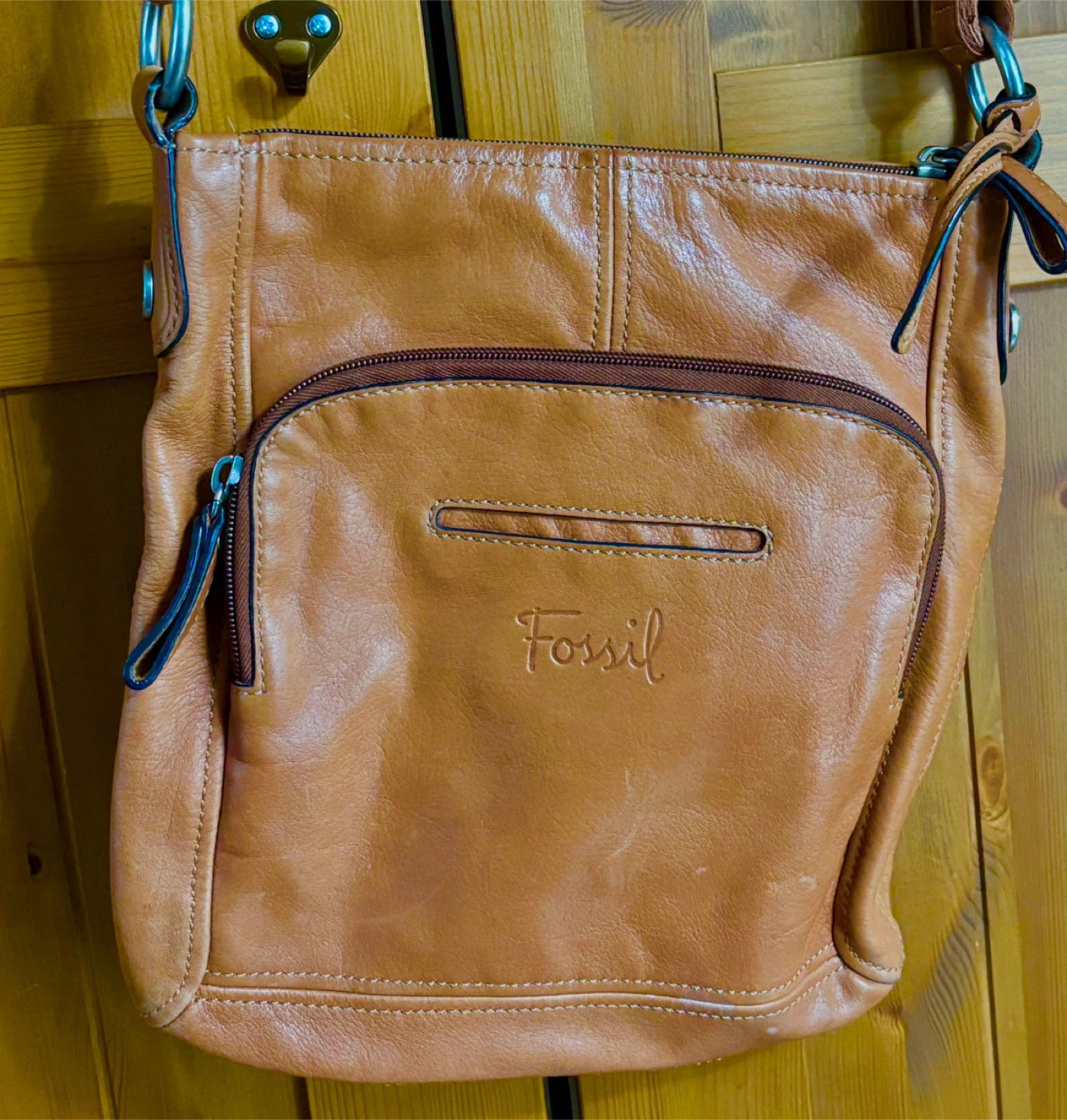 Fossil Leather Crossbody Bag - photo 2