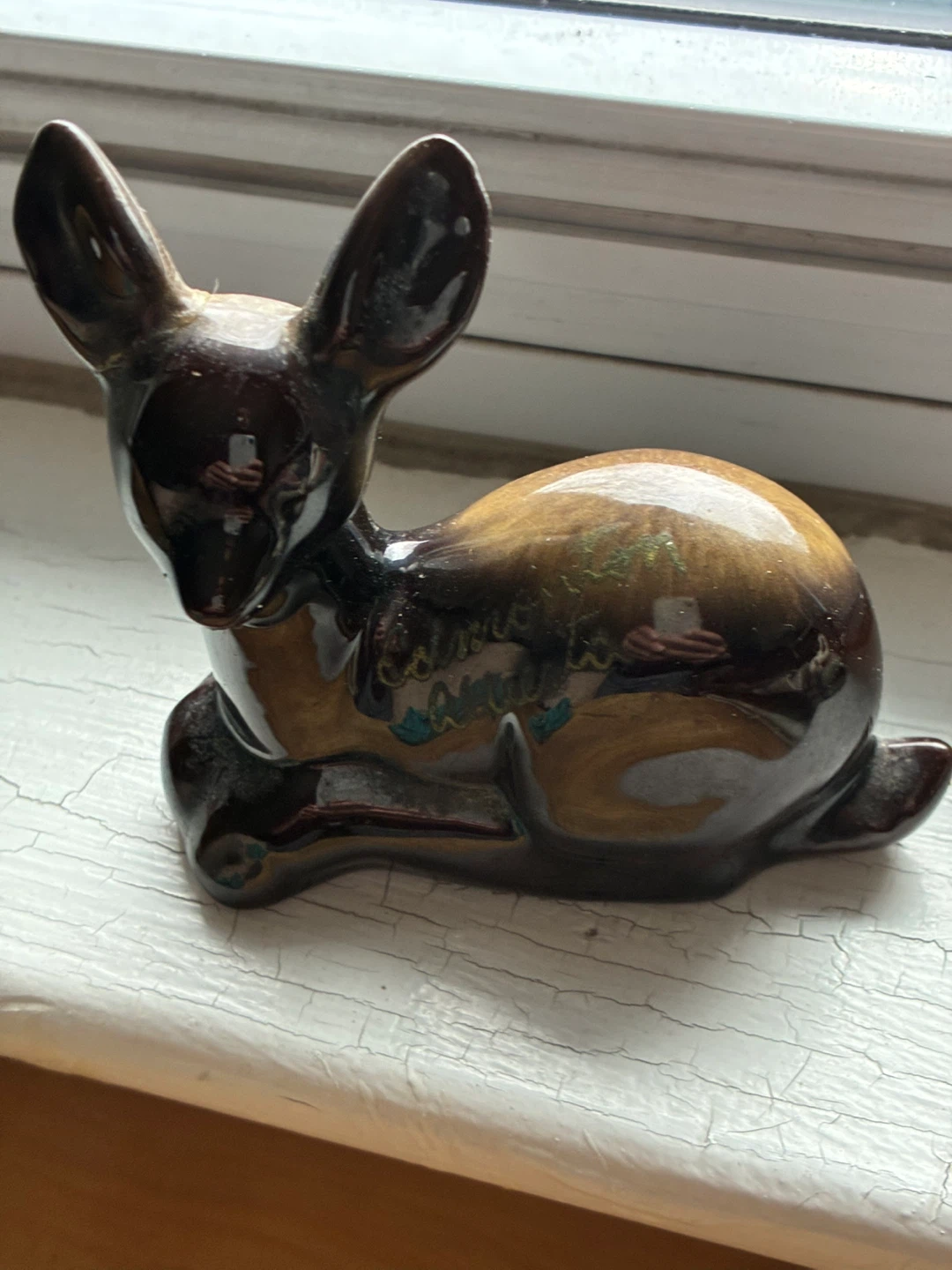 Fawn  Deer Figurine Vintage Grand River Pottery Fergus Canada