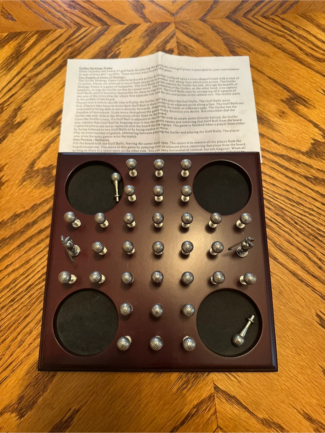 Golfer Strategy Game Board