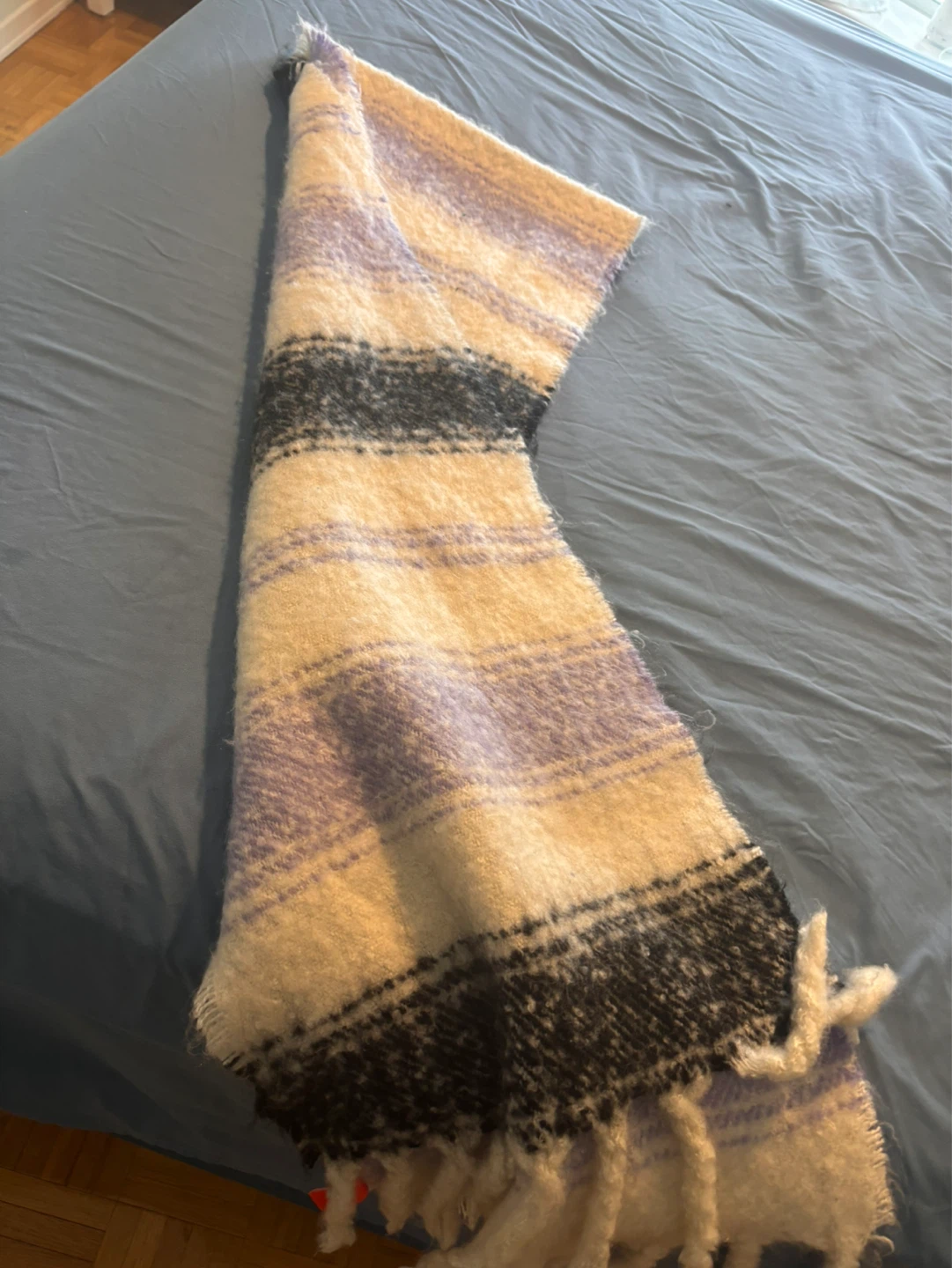 Striped Scarf with Fringe