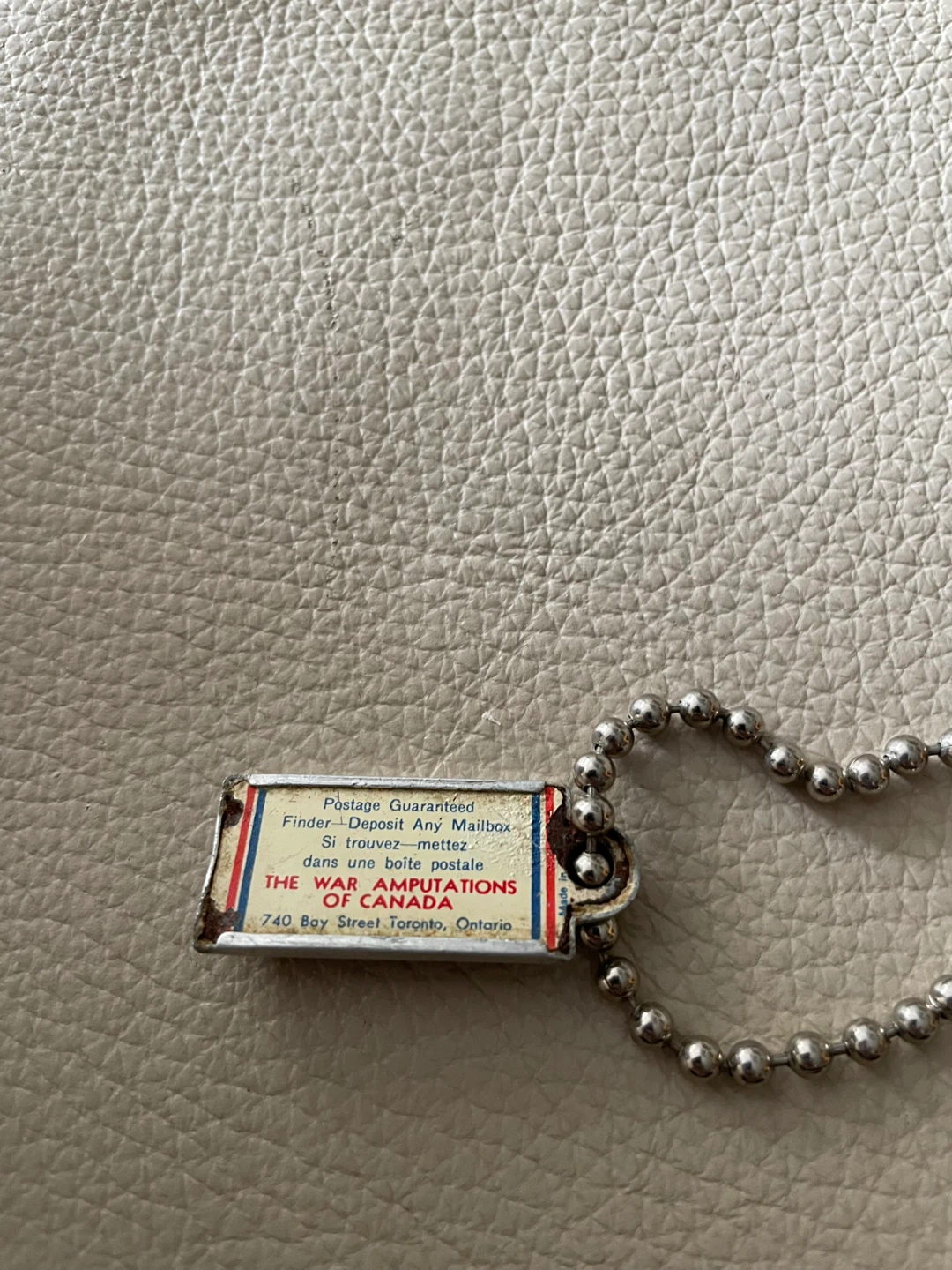Vintage War Amps Key Tag 1962 - photo 3