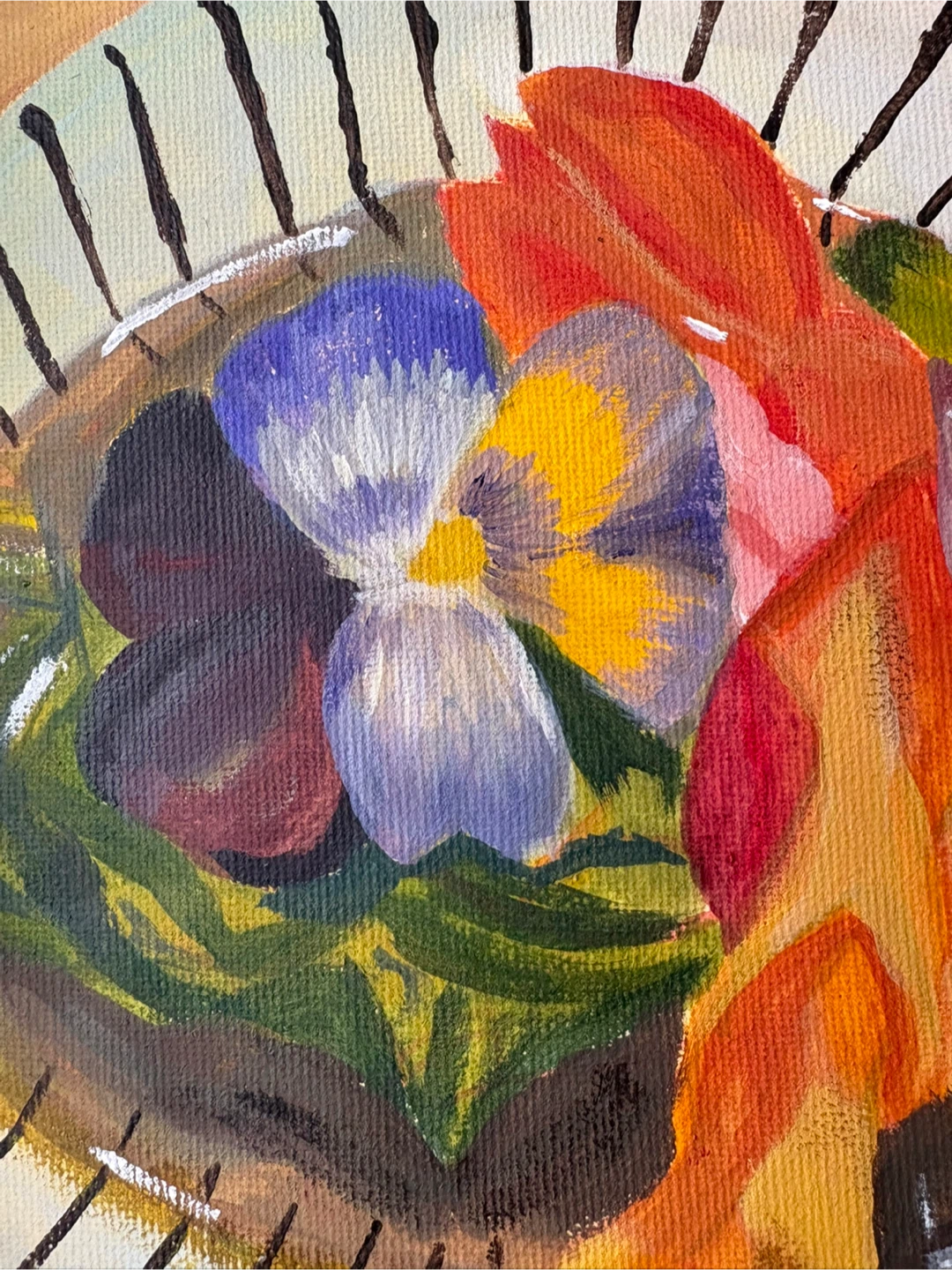 Original acrylic Painting 7 x 8 - photo 2