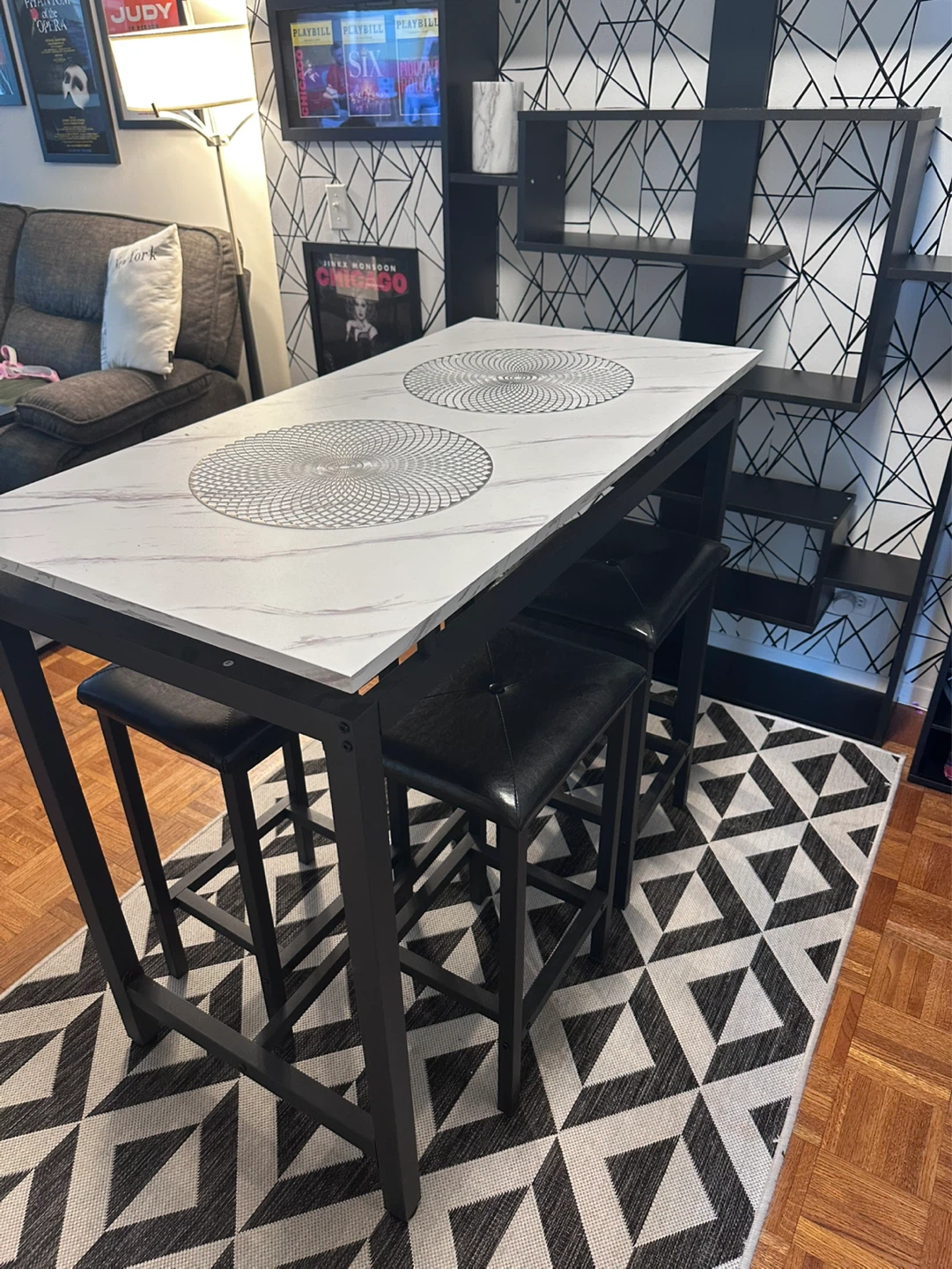 Bar Table and Stools Set - photo 5