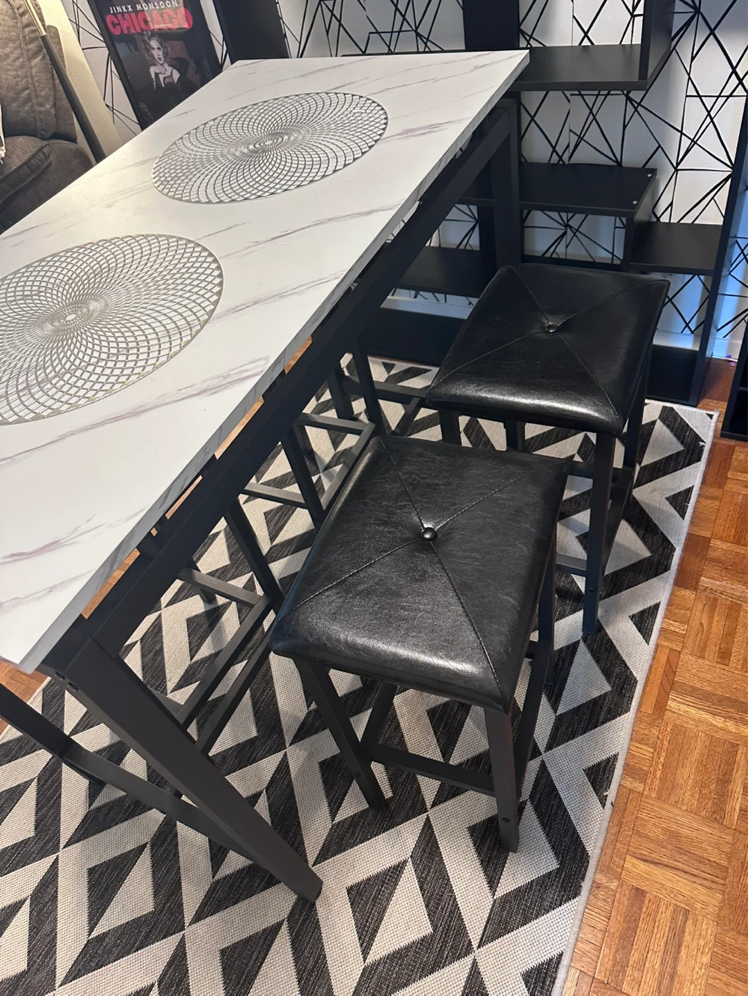 Bar Table and Stools Set - photo 2