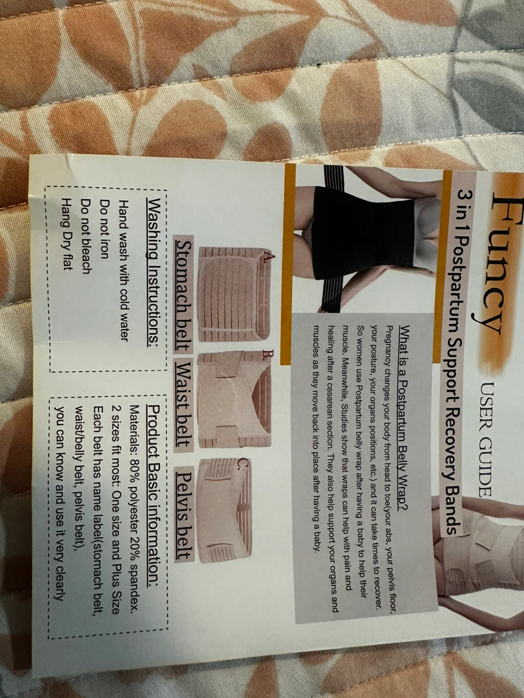 Funcy 3-in-1 Postpartum Support Recovery Bands - photo 2