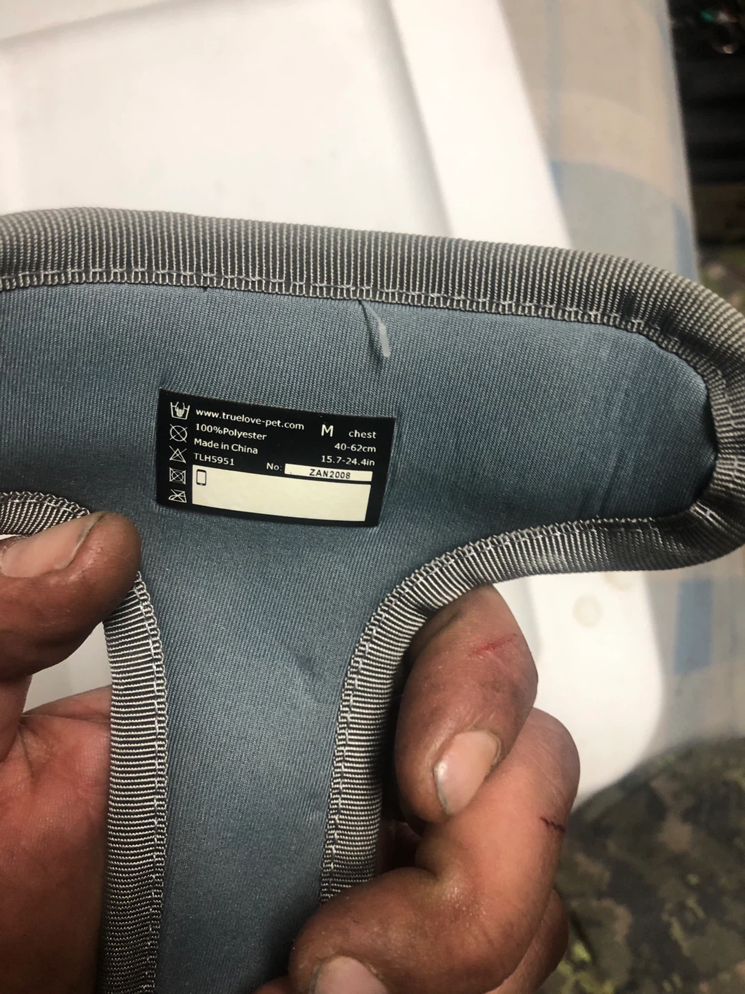 Truelove Dog Harness - Grey - M Chest 40-62cm - photo 2