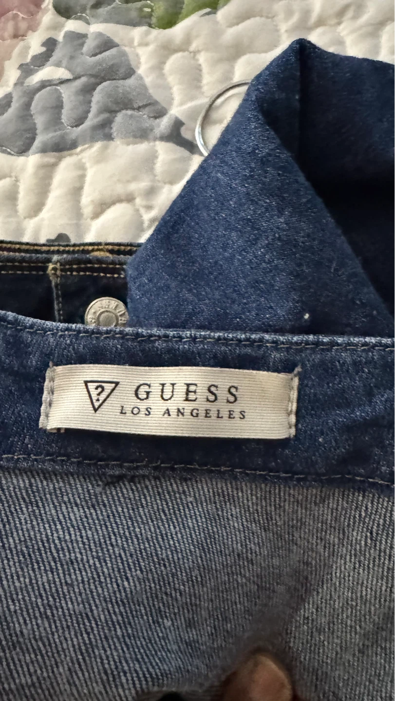 Guess Los Angeles Denim Button-Front Skirt - photo 5
