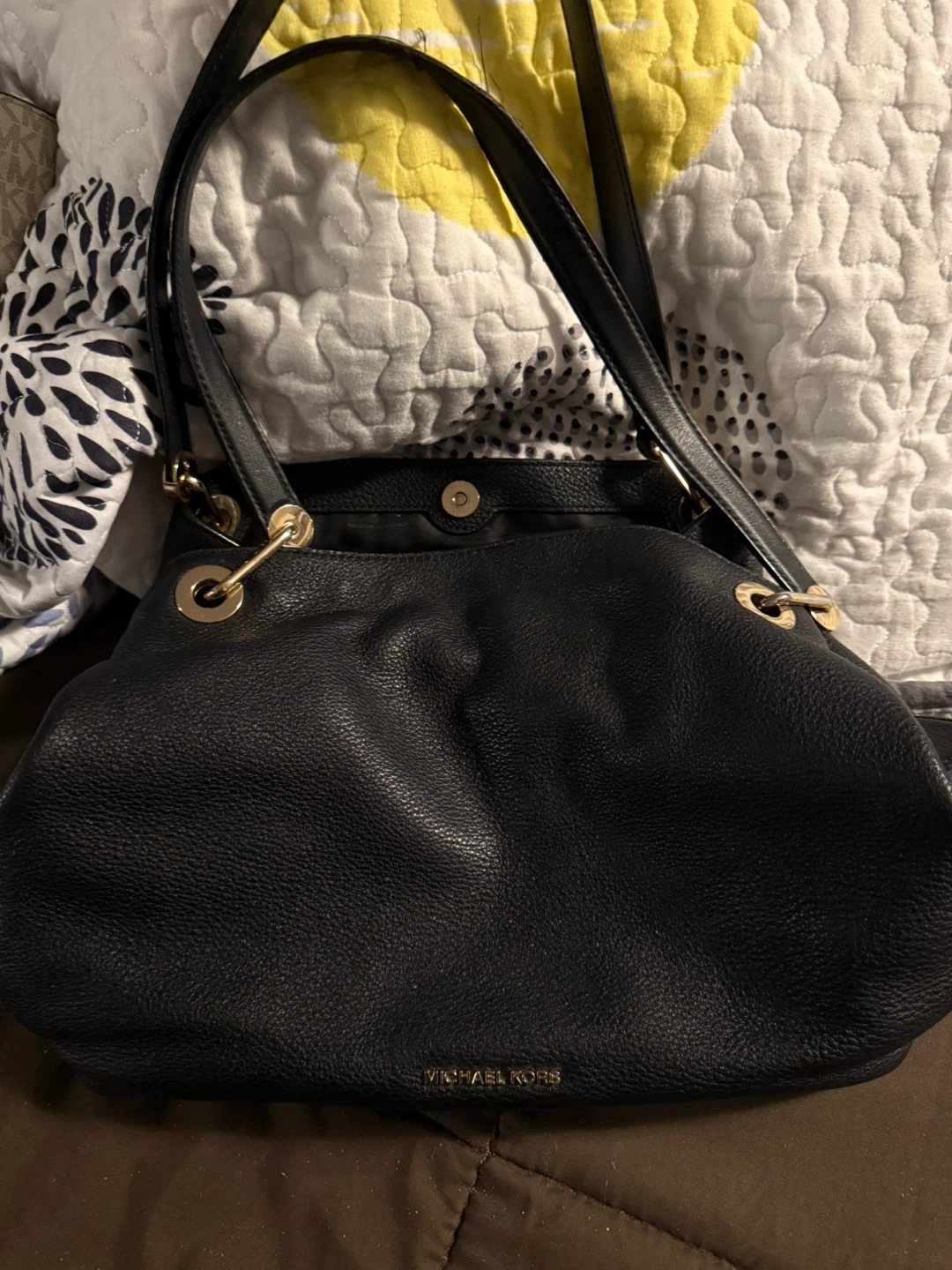 Michael Kors Black Leather Handbag