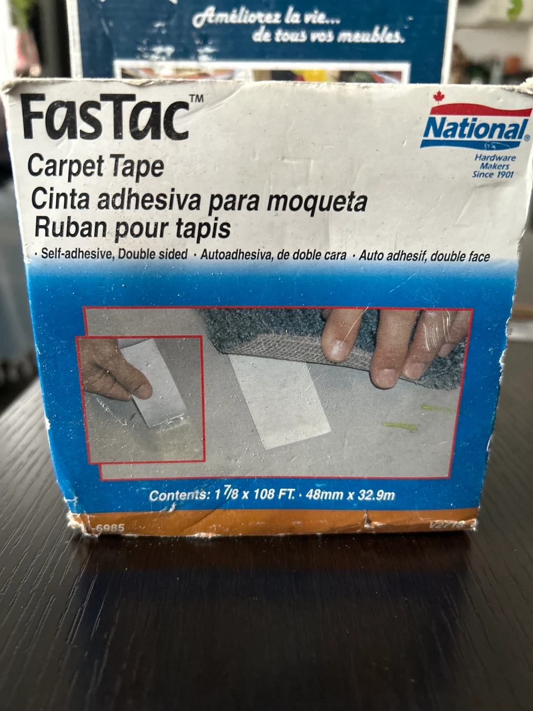 Fastac Carpet Tape - Self-adhesive, Double sided
