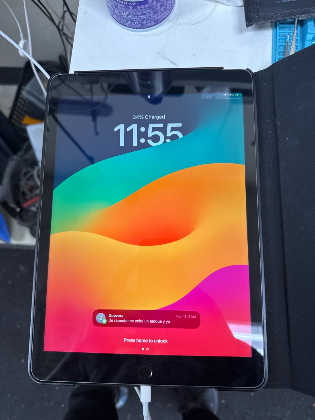 Apple iPad 8 with Black Case