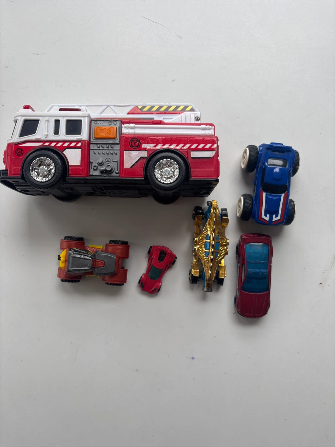 Toy Fire Truck and Cars