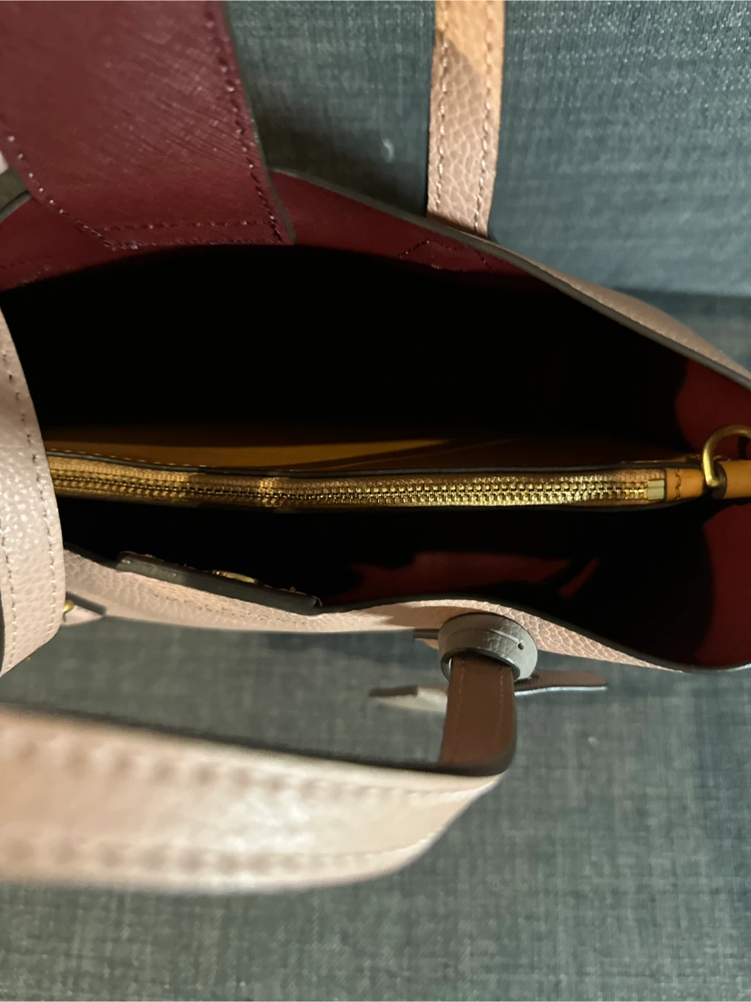 Tory Burch Pink Leather Tote Bag with Crossbody Strap - photo 3