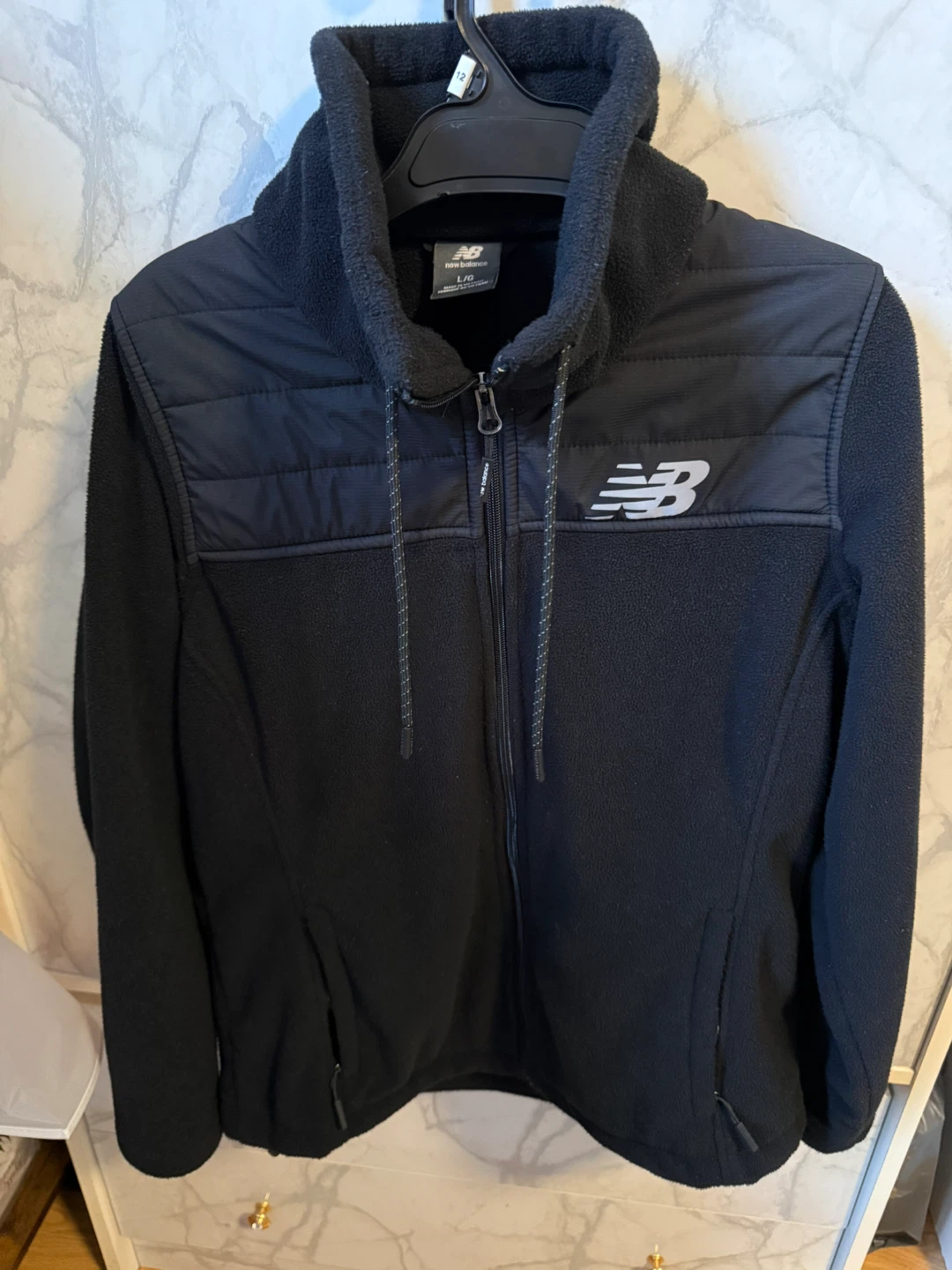 New Balance woman Black Fleece Jacket L/G - photo 3