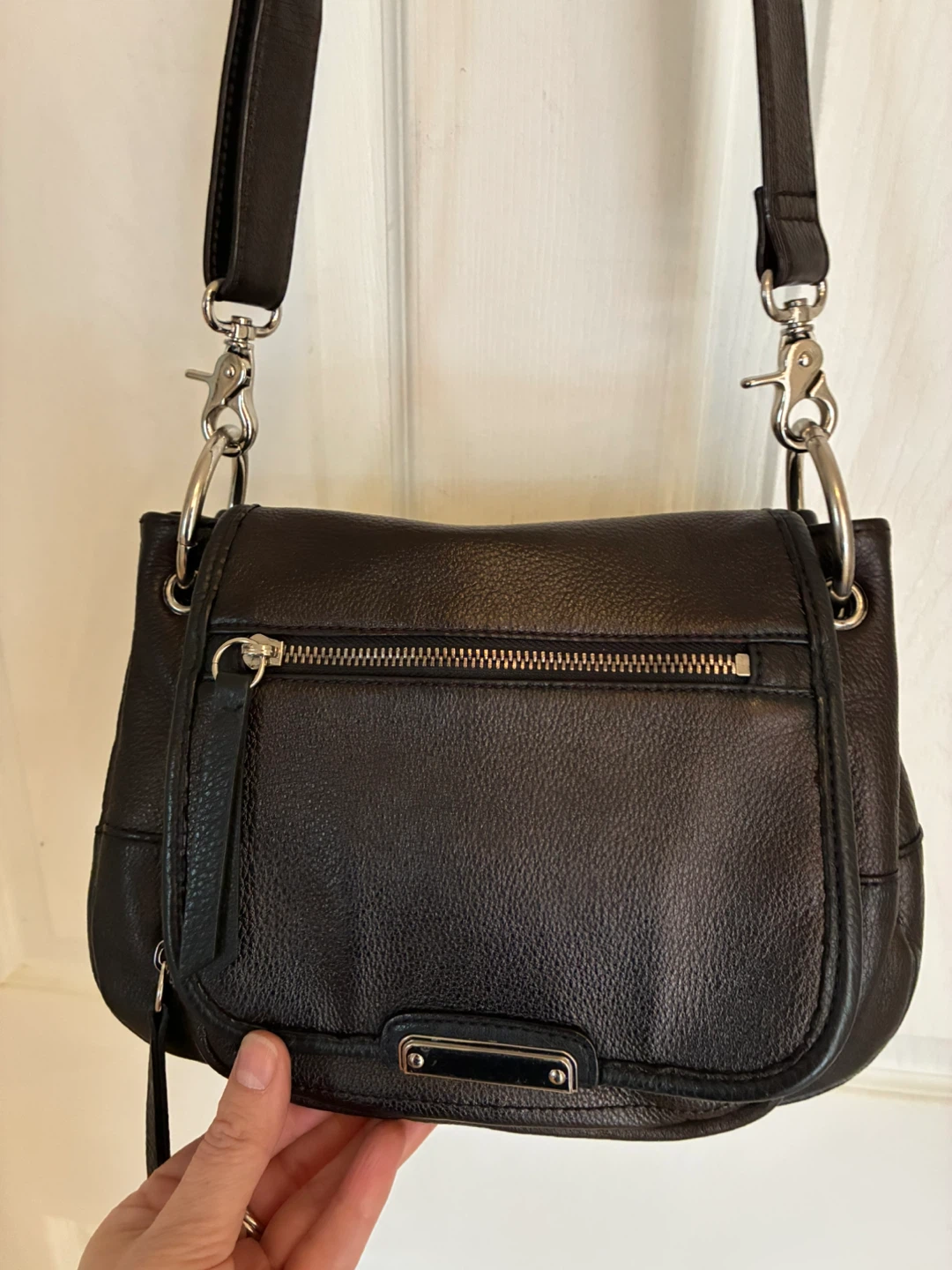 Danier Leather Black Crossbody Bag