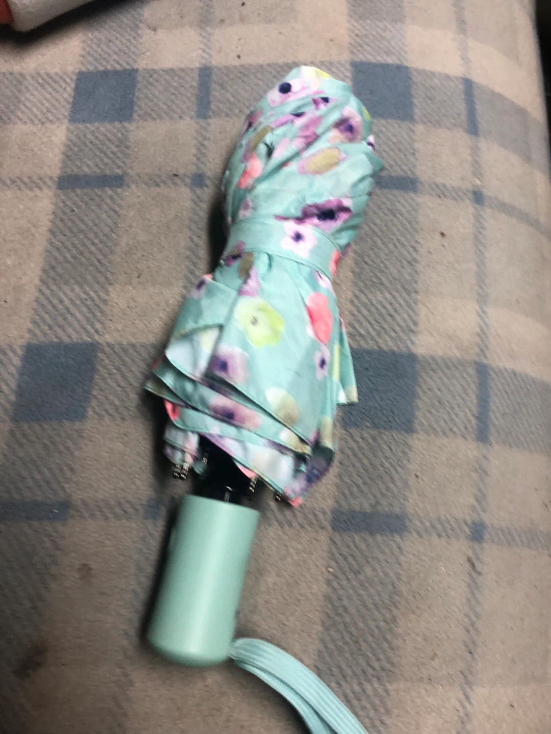 Compact Floral Umbrella
